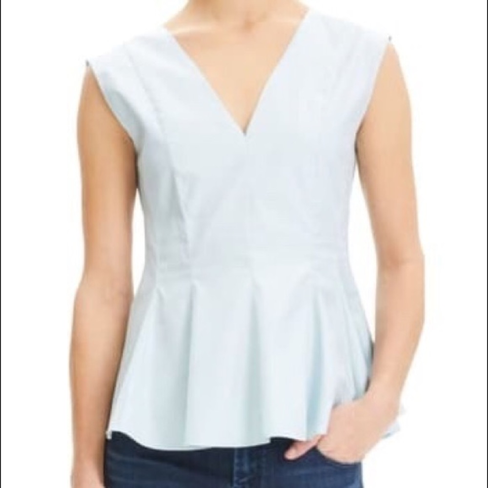Theory
Perfect Cotton Peplum Blouse